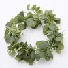 Decorative Flowers 2 M Artificial Eucalyptus Garland Silk Fake Ivy Vines Greenery Rattan Plants Wreath For Wall Room Garden Home Wedding