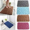 Carpet Home Bath Mat Coral Fleece Bathroom Water Absorption Nonslip Memory Foam Absorbent Washable Rug Toilet Floor 230525