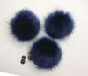 Boinas marinho azul artficial pum pom para gorros Cap Diy 12 cm de cabelo fofo sapatos de bola bolsas de chapéu acessórios de roupas