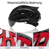Caschi da ciclismo Casco di sicurezza RoadMTB con luce posteriore e visiera per occhiali Visiera per bicicletta da corsa sportiva da corsa integrata 230525
