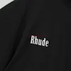 デザイナーファッション衣類 Tシャツ Tシャツ夏のファッション男性お勧め Rhude メンズプリント綿ラウンドネック半袖学生多用途 Tシャツイン綿 Streetwe