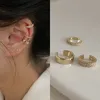 Lats Delikatne cyrkon Śliczne kolczyki klipsowe żeńskie uszy mankiet bez kolczyków fałszywe ucho chrząstki dla kobiet 2022 Modna biżuteria