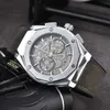 Latest Luxury Fashion Men's Skeleton Watch 116557 Skeleton Dial Quartz Movement Business Fashion Watch Elegant Silver Cool Sports Watch