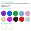 Adesivos de parede adesivos pacote 12 folhas (10 transferências de vinils de cores variadas) para sinais de sinais de sinais de scrapbook