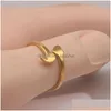 Band Rings Semicolon Ring Semi Colon Heart Suicide Depression Awareness Women Girl Inspiration Jewelry Gifts Size 612 Drop Delivery Dhzh1