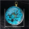 Charms Creative Dried Flower Pendant för örhänge Halsband Kvinna Fashion Glass Ball Pressed Diy Jewelry Accessories Drop Delivery Fin Dhoek