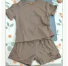 Дизайнерская детская детская одежда мальчики для девочек набор одежды для летних роскошных футболок и шорт.