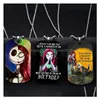 Colares pendentes Halloween Jack Sally Colar redonda Cadeia de corrente colorf Presentes de aço inoxidável para homens Jóias de entrega de entrega de jóias p dhhcg