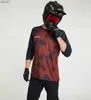 Camisetas masculinas verão respirável em mountain bike vetement moto moto homme mans motocross t-shirt de pilotagem mtb enduro jersey l230520