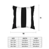 Pillow Case Black And White Stripes Square Pillowcase Printed Decor Home Cushion Cover 18"Pillow