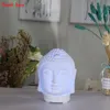 Essentialoljor diffusorer WiFi Control Air Firidifier AROM Eterskapolja Diffusor 7 Färger Led Night Light Cool Buddha Mist Maker Aromatherapy för Hem 230525