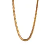 Véritable collier plaqué or 14 carats Franco Chain 4mm 22 pouces Diamond Cut Mens 14k Yellow Gold