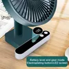 Mini USB Portable Electric Fan Smart laddningsbar 4 växel justerbar tyst luftkylare för kontorshushållsresor