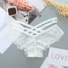 Sexy Slipje Vrouwen Kant laagbouw Effen Sexy Slips Vrouwelijk Ondergoed Broek Dames Cross strap lace Lingerie Vrouwen G-snaar String L230626