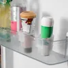 Aufbewahrungsflaschen 1/2 Stück Universal-Gewürzflaschenregal Tragbare Box Transparenter Kühlschrank-Organizer für Kühlschrank-Seitentür