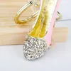 Keychains Creative High Heel Shoes With Rhinestones Key Chain Alloy Keychain Accessories Pendant Ring Charms For Ladies