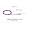 Pulseras de amor de verano de moda con cuentas Encanto de cabeza de Buda chapado en oro con amatista Pulsera de cuentas de piedra natural para hombres Mujeres Jewelr D Dhbjl