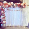 Outdoor Drapery Wedding Decoration White Background Cloth Curtain Wedding Arch Decor Backdrops Stage Layout Yarn Veil