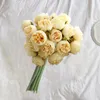 Decorative Flowers 1 Bunch Useful Simulation Bouquet Bright Color Fake Rose Realistic Looking Create Vitality