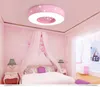 Luzes de teto modernas Lue LED simples e estrela redonda Macaron Betadão Kids Room Rosa Lâmpada Azul Montada Lâmpada para Baby Lighture