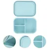 Set di stoviglie Contenitori per tovagliette in silicone Bento Storage Small Box Scatole per il pranzo riscaldate per bambini