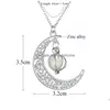 Collane a sospensione Halloween regalo Luminosa Moon Collana Glow in The Dark Selling Wholesale Gioielli per le donne Drop Delivery PE Dh94i