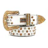 Designer Bb Belt Golden Belts for Men Women Shiny rhinestone multicolour with bling rhinestones waistband as gift