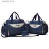 おむつバッグ多機能大容量のママバッグ産生5ピースファッション母性とベビーバッグMochila femenina Backpack T230526