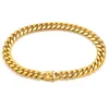 Mens 14k Gold wykończenie grube kubańskie Link Choker Naszyjnik 20 "Bransoletka 10 mm