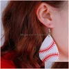 Charm New Design Waterdrop Leather Earrings Sport Baseball Basketball Football Volleyball Pu Drop Printing Dangle Earring Mticolor D Dhtkb