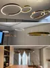 Lámparas colgantes Candelabros para comedor LED Lámpara de mesa para el hogar Sala de estar Lámpara de techo Lámpara de anillo redonda moderna