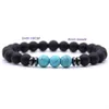 Bracelet élastique populaire de brins de perles de pierre naturelle de 8MM pour la vente en gros