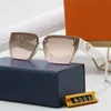 mit Box, modische Damen-Designer-Sonnenbrille für Herren und Damen, modisches Cat-Eye-Modell, spezieller UV-Schutz 400, Buchstabe Big Leg Double Beam Frame Outdoor