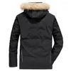 Men's Down Winter Padded Parka Men Coat Detachable Raccoon Fur Mens Parkas Thick Jackets Plus Size Hoody Outwear Casual Warm Coats