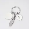 Sublimation Lip heart -shaped key pendant jewelry European and American new hot transfer blank red keychain