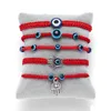 Beaded Hand Braided Lucky Red String Charm Bracelet Women Men 5 Style Blue Eye Round Beads Fashion Friendship Jewelry Drop Delivery Dhmce