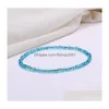 Fußkettchen Handgemachte Perlenarmbänder für Frauen Egirls Strand Boho Colorf Perlen Knöchel Elastische Fuß- und Handkette Schmuck Party Drop Deliv Dhqse