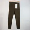 Lu-099 Women Pocket Pants Fast and Free Yoga Leggings Sports High Waist Elasticity Pants Casual Ankle Banded Length Trousers 2023top