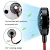 Stock Party Favor Hand Free Fan Sport Portable USB ricaricabile Dual Mini Air Cooler Summer Neck Hanging Fan G0526