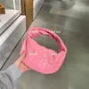 Venetassbottegass Luxe Tas 23 Kleur Mini Jodie Lint Roze Geweven Handheld Dames Lederen Tote Handtassen Cy