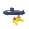 Elektriska/RC -båtar Studenter DIY 6 -kanaler RC Mini Submarine Toy Remote Control Under Water Ship RC Boat Model Kids Education STEM Children Gift 230525