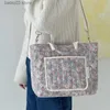Сумки для подгузников в корее в корейском стиле цветочная мать и детская сумка с большой способностью многофункциональная сумка портативная сумка для мамы для плеча Baby T230526