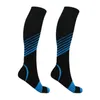 Sports Socks Men Women Leg Support Running Long Tube Cycling Athletic Casual Exercise Elastic Stripe Pattern Fashion Compression