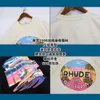 Designer Fashion Clothing Tees Tshirt Version Rhude Trendy American Loose Fitting Cotton Short Sleeved Matching Couple Outfit American High Street Tshirt Is Sweet