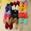 Solid Puff Big Bow Headband Air Layer Elastic Nylon Hair Bands Toddler Baby Boy Girl Headwraps Fashion Kids Accessories