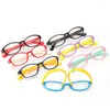 Solglasögon 2023 Kids Anti-Blue Light Glasses Pink Blue Boys Girls Eyewear Frame UV400 Computer Games for Reading Watching TV