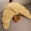 Plüschpuppen 1 Stück 183570 cm Kawaii Gefülltes Croissant-Spielzeug Lebensmittel Brot Weiche Puppe Kinderspielzeug Bett Schläfriges Kissen Mädchen Geburtstagsgeschenk 230525