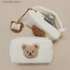 Diaper Bags Cartoon Bear Baby Organizer Women Portable Travel Cosmetic Makeup Bag Toiletry for Case Coin Purse Storage Pouch T230526