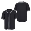 Personnalisé blanc bleu authentique Baseball Jersey couture nom numéro taille S-4XL