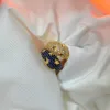 Drop Ship Rainbow CZ Band Rings para mulheres jóias de dedos Iced Out Bling CZ Colorido esmalte neon aberto anel de cúpula ajustada